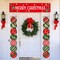 3 Pcs Christmas Decoration Outdoor Christmas Porch Sign for Front Yard Hanging,12 x 71 Inch(Red Green)